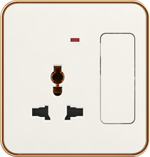 13A 250V~ Multi. socket with switch