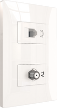 Tel socket + TV socket