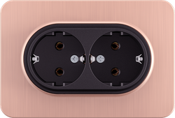 16A 250V~Double German Socket
