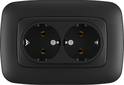 16A 250V~Double German Socket
